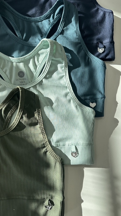 Top morley sport (espalda mariposa) - Verde militar - comprar online