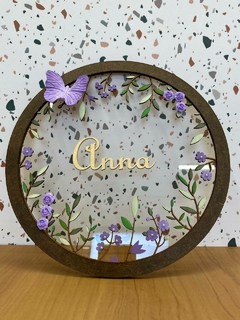 Guirlanda 25 cm | Flores de violeta na internet