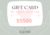 GIFT CARD $ 5500 - solo con TUS datos, cuando te mandemos un WhatsApp te vamos a pedir los datos de quien la reciba (fecha, mensaje, etc)
