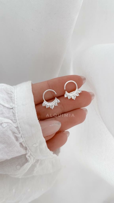 ARGOLLA HELIX FILADELFIA (helix-septum)- (por unidad)- PLATA 925- A.156/2