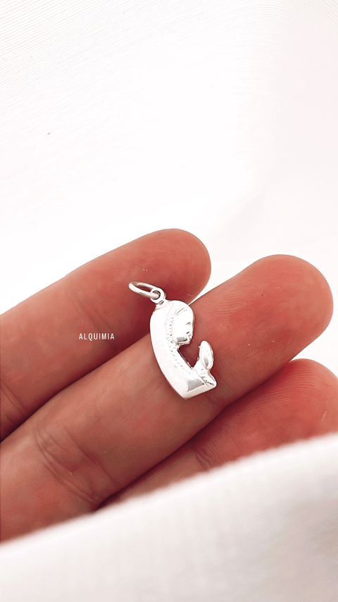 DIJE VIRGEN NIÑA - PLATA 925 - D.006