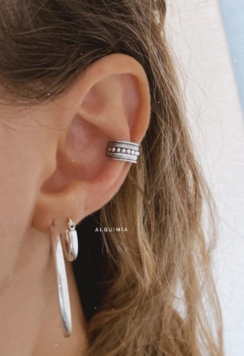 CUFF AFRO 1 - por unidad - PLATA 925- A.145-A