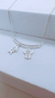 CONJUNTO CADENA +PERCHA PREMIUN MICROPIEDRA + 2 DIJES HIJOS (varón - nena) - 50 Cm- PLATA 925- C.063/2 - comprar online