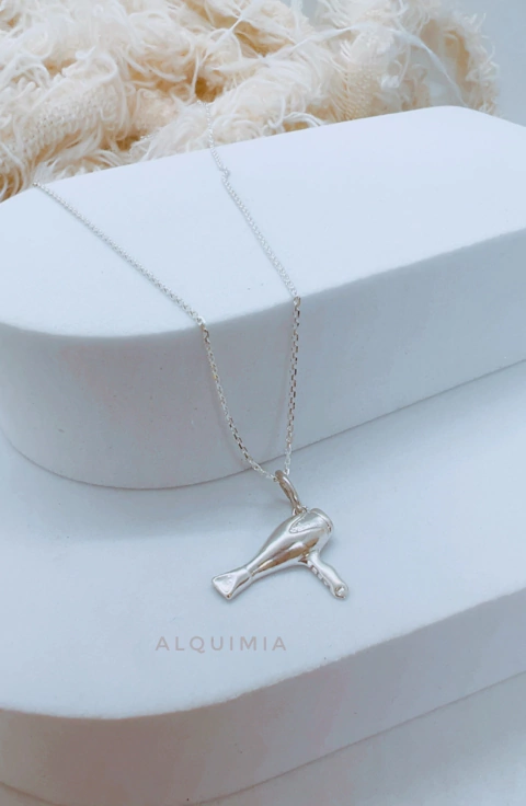 DIJE “SECADOR DE CABELLO”- PLATA 925 - macizo- (SIN CADENA)- D.069