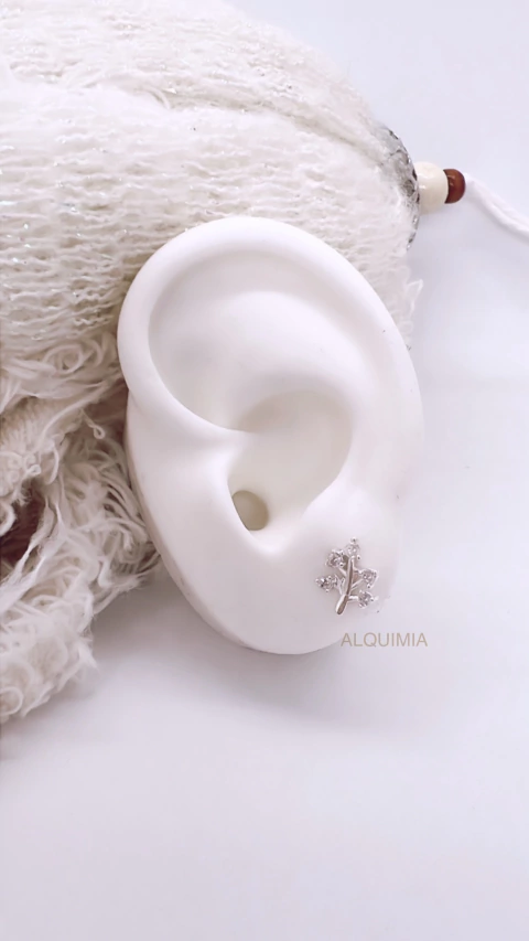 ARO “RAMITA 2 CON MICROPIEDRA”- (POR PAR)- A.007/2