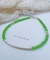 PULSERA CRISTAL CON TUBITO + 2 bolitas laterales - VARIOS COLORES- 19 cm - PLATA 925 - P.004/2 - tienda online