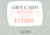 GIFT CARD $ 11000 - solo con TUS datos, cuando te mandemos un WhatsApp te vamos a pedir los datos de quien la reciba (fecha, mensaje, etc)