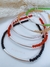 PULSERA CRISTAL CON TUBITO + 2 bolitas laterales - VARIOS COLORES- 19 cm - PLATA 925 - P.004/2 - comprar online
