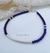 PULSERA CRISTAL CON TUBITO + 2 bolitas laterales - VARIOS COLORES- 19 cm - PLATA 925 - P.004/2 - comprar online