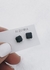 AROS SHINE CUADRADOS NEGROS 7mm - el par - A.148 - comprar online