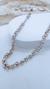 CADENA PUNTO PERUANO CON BOLAS 7 mm- (PLATA 925)- cierre marinero-