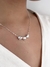 “CONJUNTO 3 CORAZONES”- cadena diamantada-(41 +3 cm de extensión)- PLATA 925- C.064/2