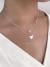 “CONJUNTO DUO CORAZÓN + PUNTO DE LUZ”- (PLATA 925)- C.060/2