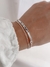 “PULSERA DUO CON CHAPA PARA PERSONALIZAR”- PLATA 925- (incluye grabado de frase corta) -16+2 cm de extensión - P.034/A en internet