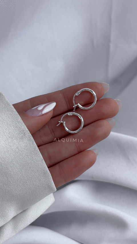 ARGOLLAS “ LIZZY” -14 mm- cierre italiano- PLATA 925 - ( Por par) - A.070 - comprar online