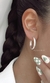 ARGOLLAS CUBANAS 1/2 CAÑA NÚM 3 - 25 mm diámetro- -POR PAR- ( PLATA 925) - A.135