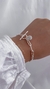 PULSERA “CLOE”-maciza con punto de luz- 17 cm de largo- PLATA 925 IMPORTADA- P.060 - comprar online