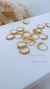 ARGOLLITA “ CELIA GOLD 7 estrass” - 10 mm- Plata 925 gold- ( POR UNIDAD)- Ideal perforación nariz o lóbulo)- A.180 - comprar online