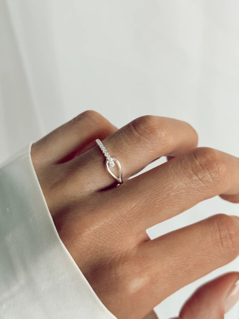 “ANILLO BIANCA” con engarces- ( plata 925)- AN.008/3