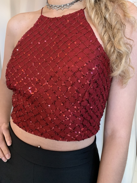Top Kim tul bordado - comprar online