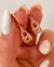 ARGOLLAS CON DIJE CANDADO ROSÉ 2.5CM