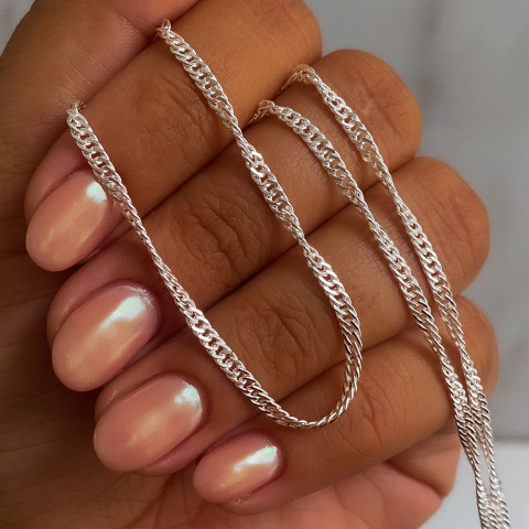 CADENA GRUMET TORZADA 2.5MM-45CM