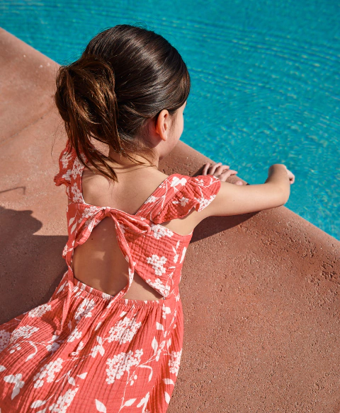 VESTIDO WAILEA FLOWERS CHERRY - comprar online