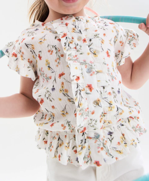 BLUSA CARRIE CORAL BLOSSOM - comprar online