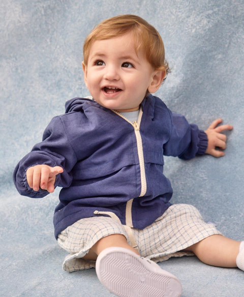 ROMPEVIENTO UNISEX MIKI AZUL - comprar online