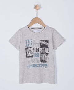 REMERA CLERENCE GRIS MELANGE LC