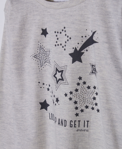 REMERA VERA GRIS MELANGE - comprar online