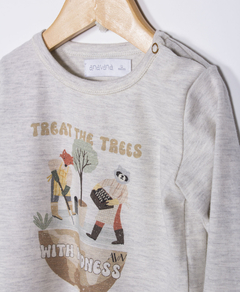 REMERA SAMUEL GRIS MELANGE B - comprar online