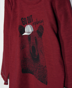 REMERA OLAV BORDEAUX - comprar online