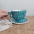 Taza vintage con plato - comprar online