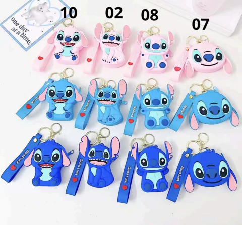 Kit C/12 Chaveiros Bolsinha Porta moedas do Stitich - comprar online