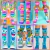 Kit C/12 Meias divertidas com personagens 3D(Pacote minhoquinha) - loja online