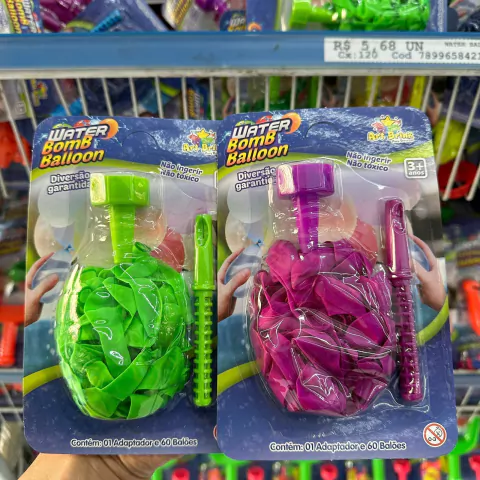 Lote C/6 Kit Balão de Água Brinquedo Verão Atacado