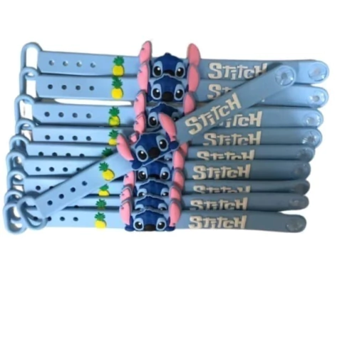 Kit C/12 Pulseiras de silicone Stitch