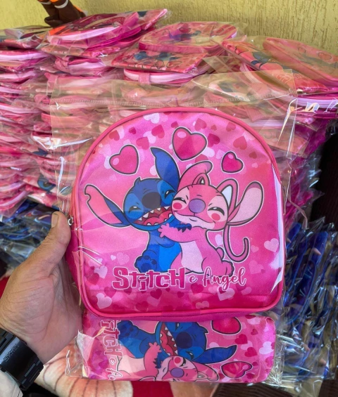 Kit C/10 Mochila P + Estojo Atacado Volta as Aulas Fornecedor