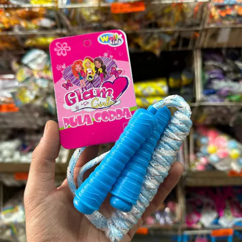 Kit C/6 Pula Corda Glam Brinquedo Atacado