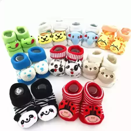 Kit C/12 Meia Bichinho Bebe Infantil Atacado
