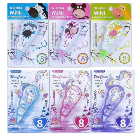 Kit C/12 Corretivo Escolar Atacado Papelaria