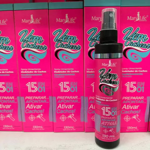 Kit C/12 Spray Modelador de Cachos 15 em 1 Atacado