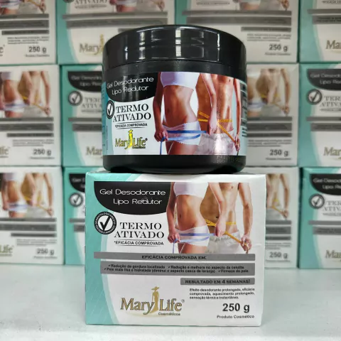 Kit C/12 Gel Desodorante Lipo Redutor TERMO ATIVADO Atacado