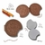 Kit C/6 Blocos de anotações com cheiro de chocolate/ biscoito