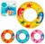 Kit C/6 Boia Circular Decorada 43 cm Atacado Verão