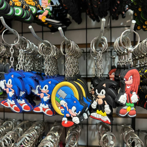 Kit C/12 Chaveiro emborrachado Sonic - comprar online