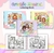 Kit C/6 Livros de Colorir Tema Cristão para menina e menino 50 pgs capa dura na internet
