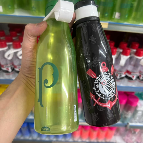 Kit C/12 Garrafas com alça Times de Futebol - OFICIAL - comprar online