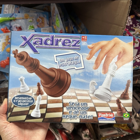 Kit C/6 Jogo Xadrez PlasBrink Atacado